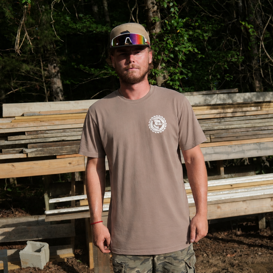 Straight Out the Mud Brown Mallard Building T-Shirt