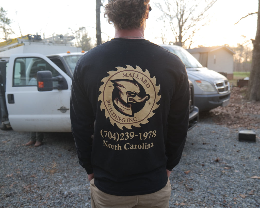 Black/Gold Mallard Building Long Sleeve