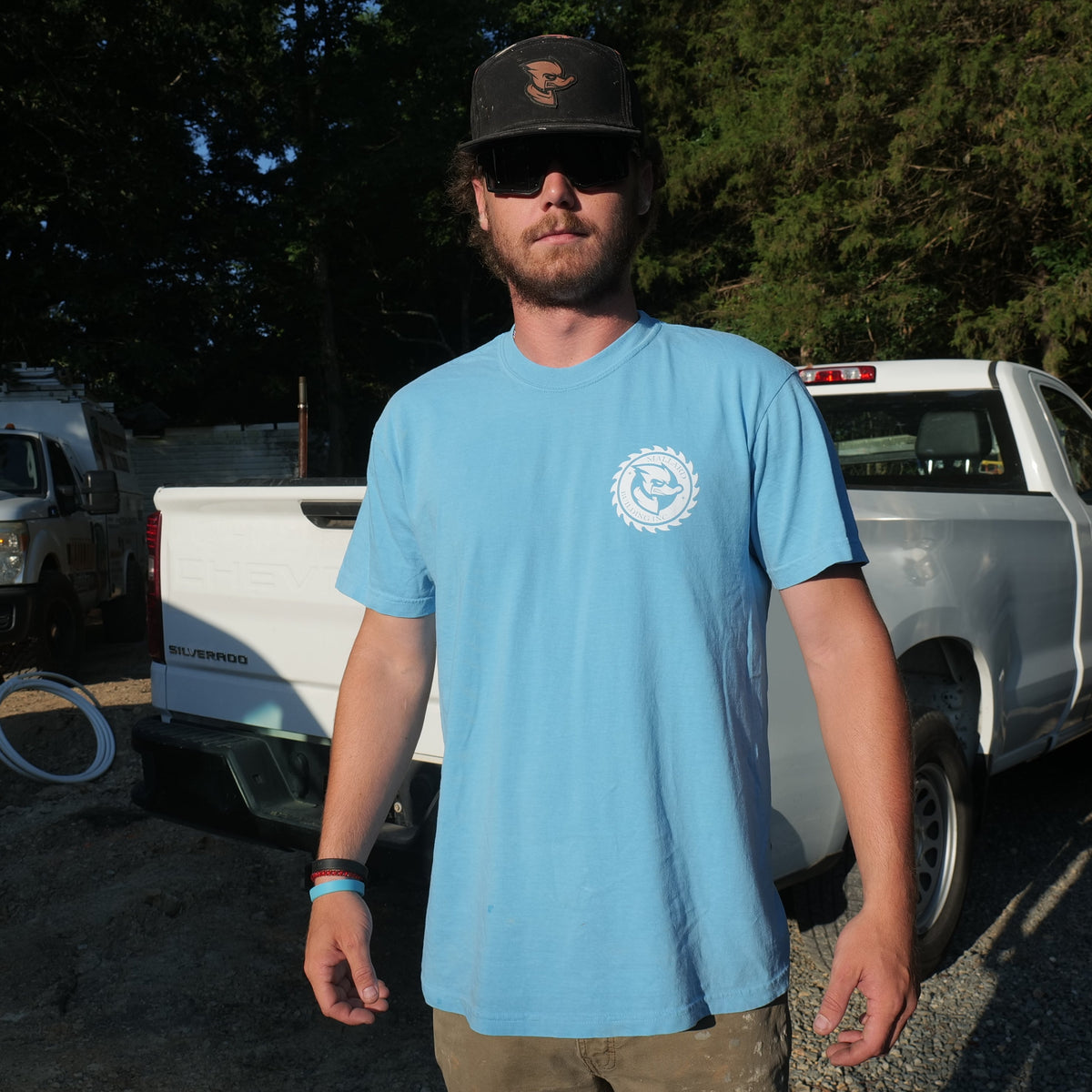 Carolina Sky Blue Mallard Building T-Shirt