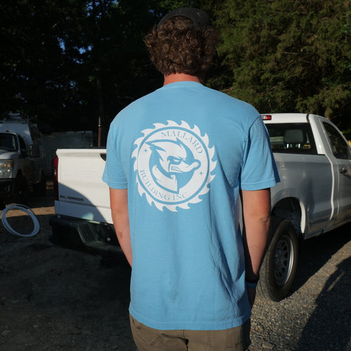 Carolina Sky Blue Mallard Building T-Shirt