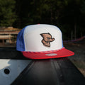 Happy 250th Red/White/Blue/Brown Mallard Building Snap Back Hat