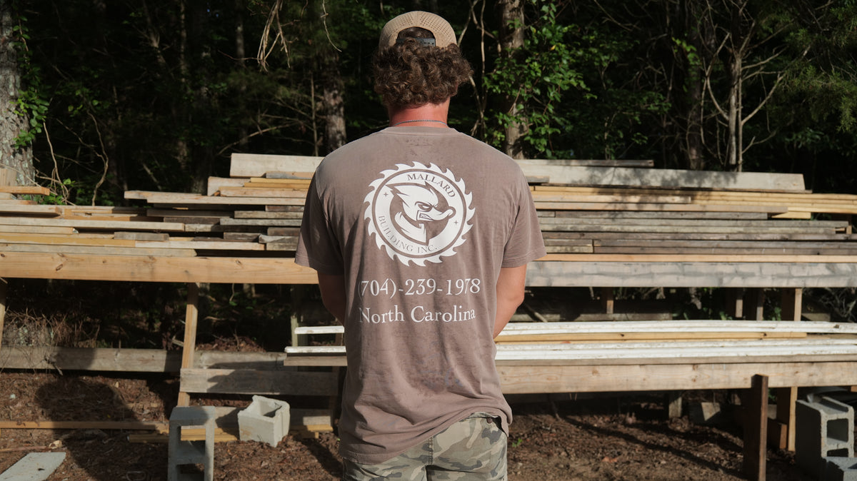 Straight Out the Mud Brown Mallard Building T-Shirt