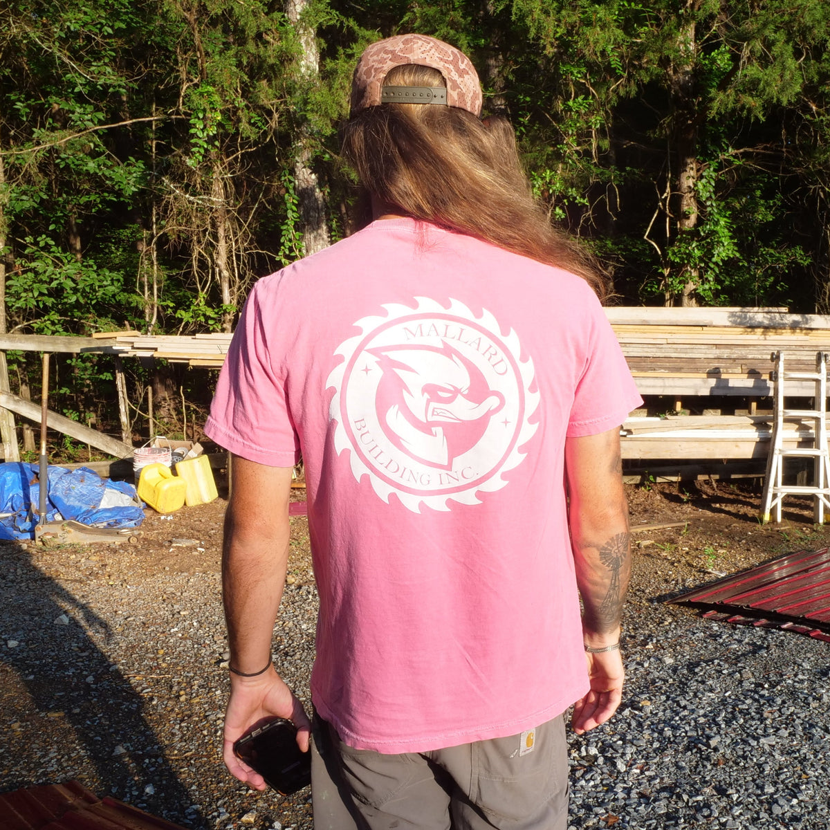 Pretty in Pink Mallard Building T-Shirt